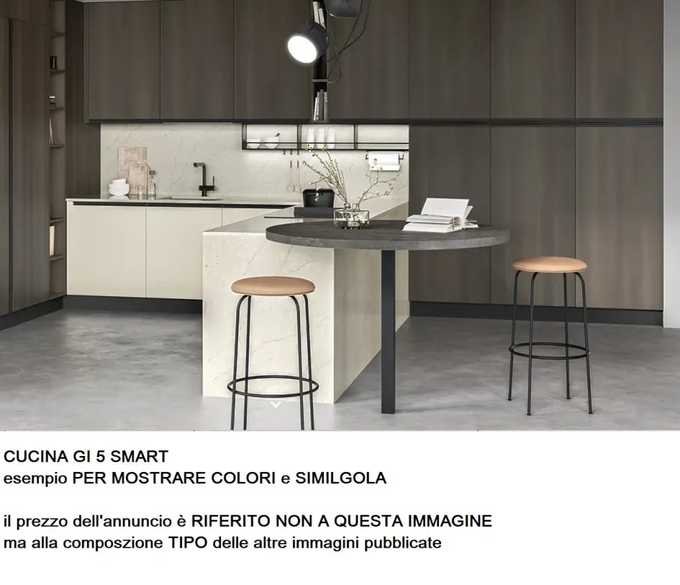 Cucina lineare moderna altri colori Gicinque 300promo2026bis a soli 4990 Euro