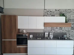 Cucina lineare moderna bianca Stosa Infinity a soli 7835 Euro