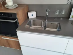 Cucina lineare moderna bianca Stosa Infinity a soli 7835 Euro