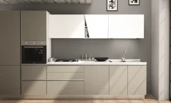 Cucina lineare moderna bianca Kuadra cucine Maya 4 a soli 5447 Euro