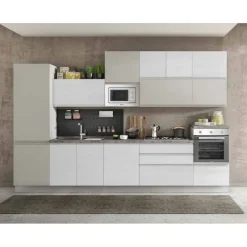 Cucina lineare moderna Cucina kelly 360 d Artigianale a prezzo ribassato