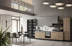 Cucina lineare moderna Cucina mod.sky in laminato di ar.tre cucine in promo-sconto 40% Ar-tre a prezzo ribassato