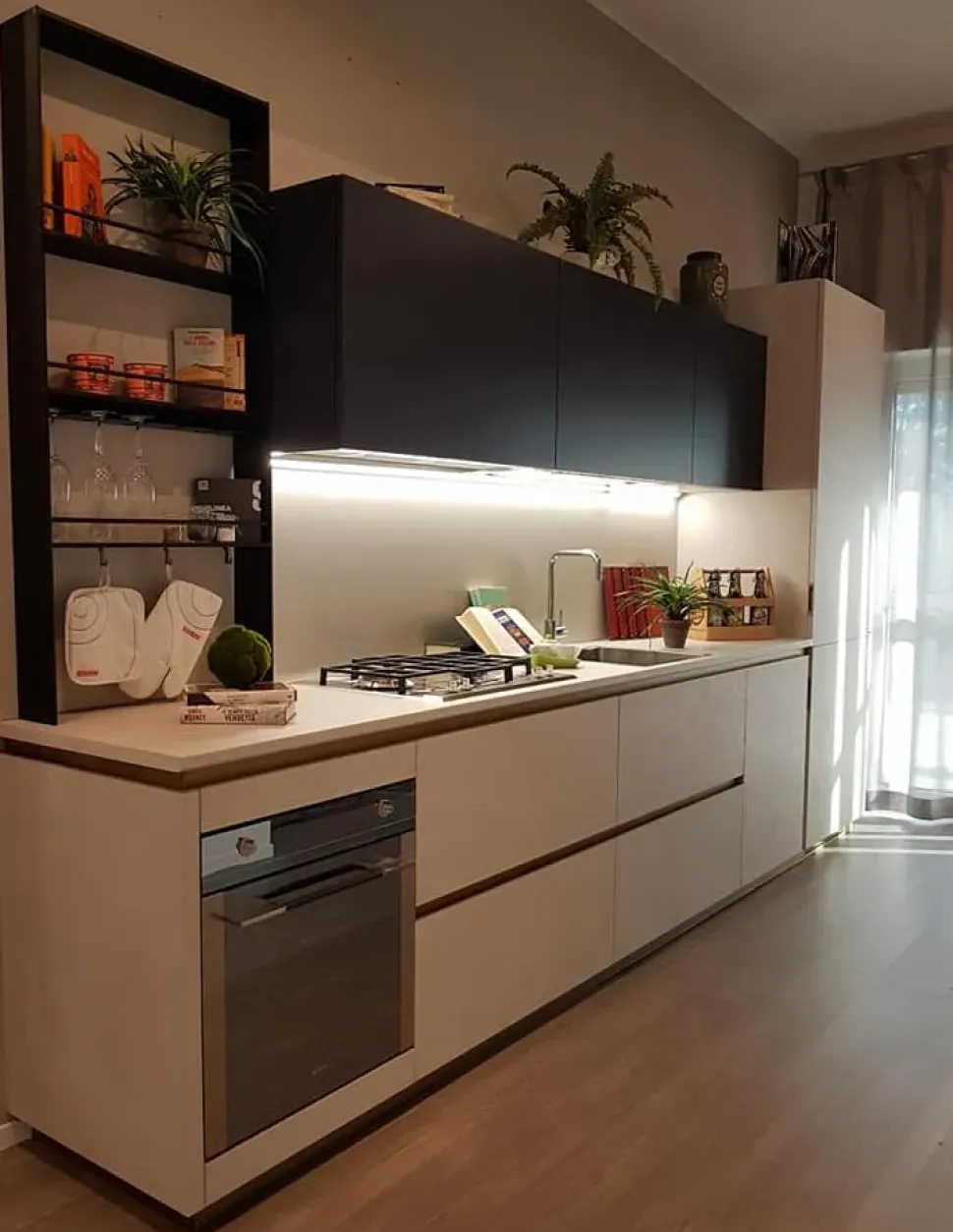 Cucina lineare moderna De linea Scavolini a prezzo scontato