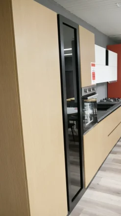 Cucina lineare moderna grigia Mobilturi Pop