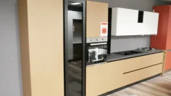 Cucina lineare moderna grigia Mobilturi Pop