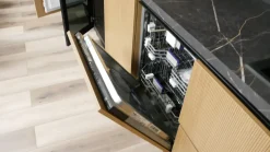 Cucina lineare moderna grigia Mobilturi Pop