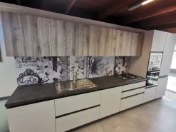 Cucina lineare moderna grigia Ar