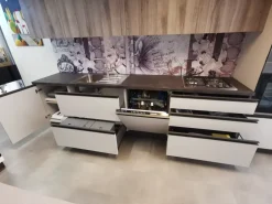 Cucina lineare moderna grigia Ar