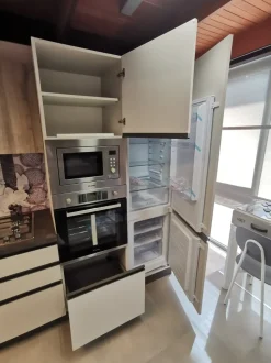 Cucina lineare moderna grigia Ar