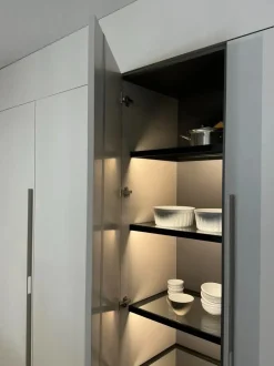 Cucina lineare moderna grigia Record cucine One a soli 15800 Euro