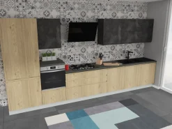 Cucina lineare moderna Jey Creo kitchens a prezzo ribassato
