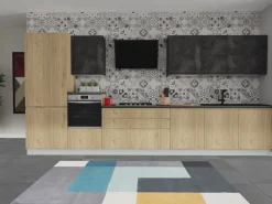 Cucina lineare moderna Jey Creo kitchens a prezzo ribassato