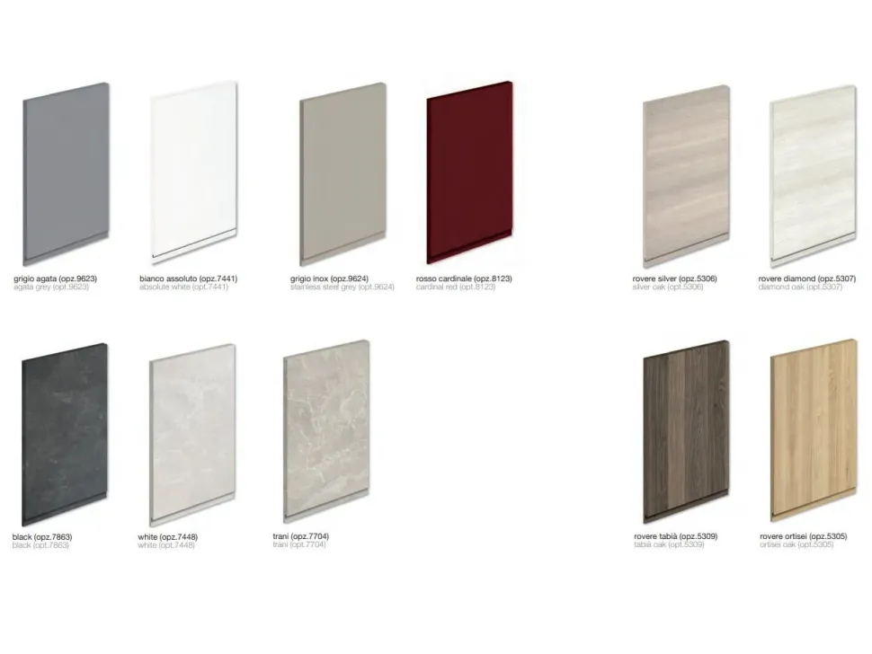 Cucina lineare moderna Jey Creo kitchens a prezzo ribassato