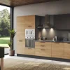 Cucina lineare moderna rovere moro Imab Capri