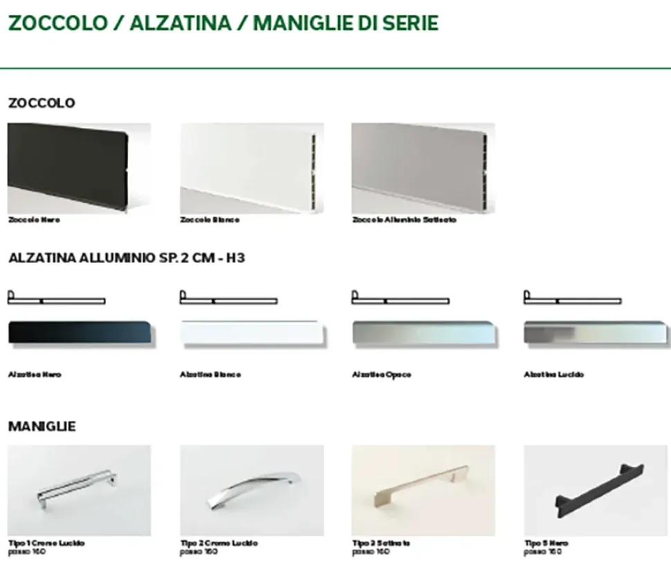 Cucina lineare moderna rovere moro Imab Capri