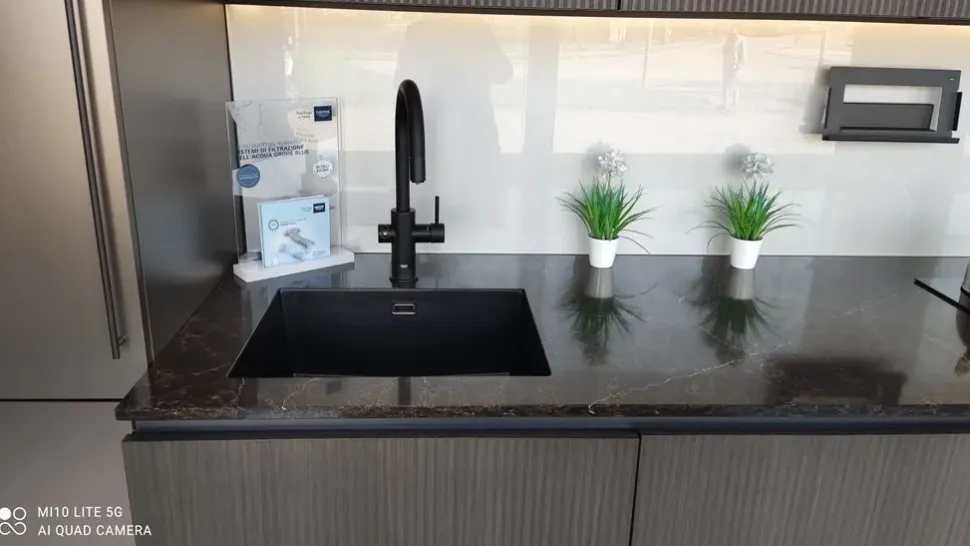 Cucina lineare moderna rovere moro Stosa Metropolis