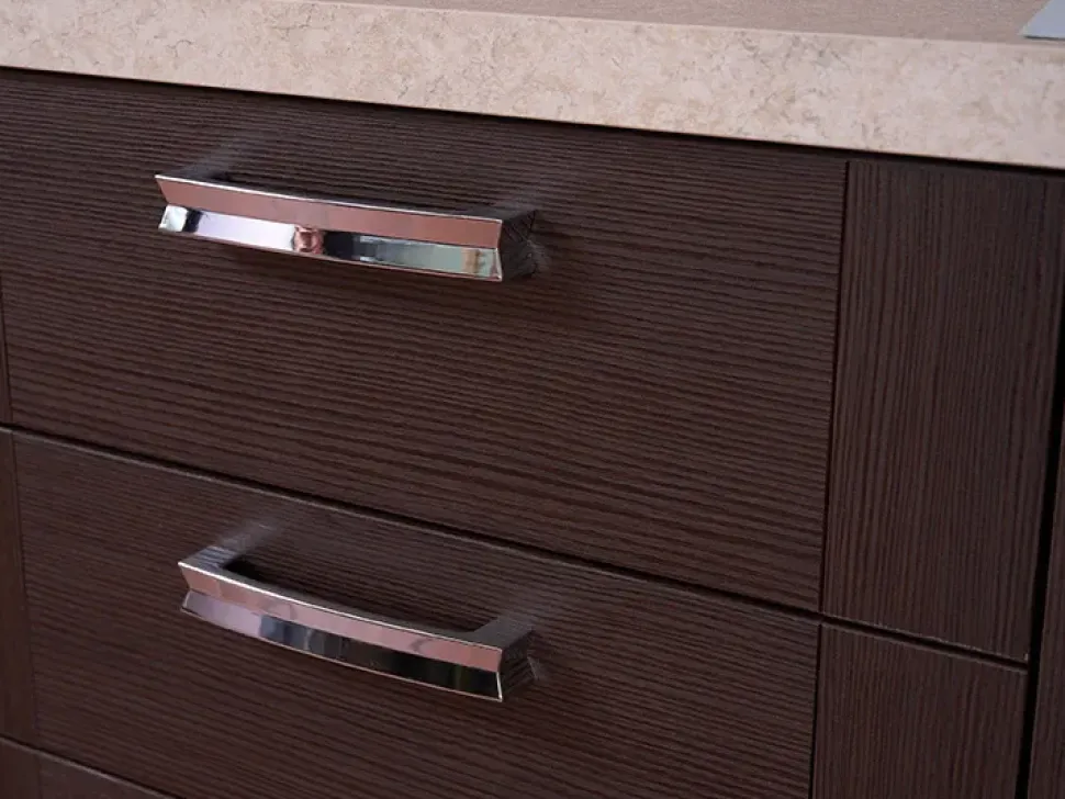 Cucina lineare moderna rovere moro Creo Mya smart a soli 3480 Euro