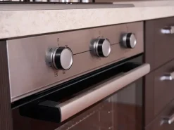 Cucina lineare moderna rovere moro Creo Mya smart a soli 3480 Euro