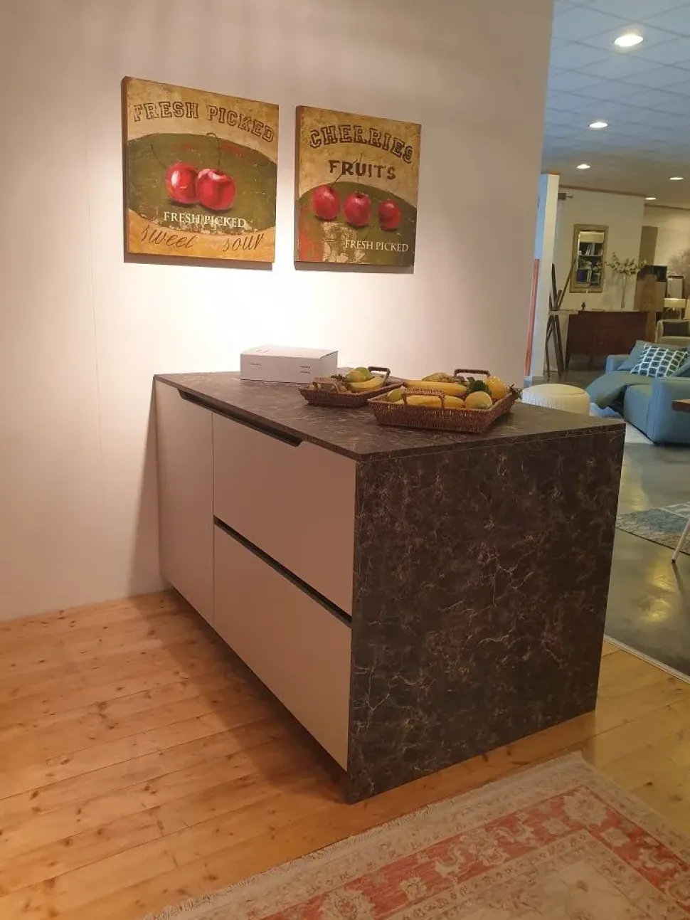 Cucina lineare moderna tortora Dibiesse Spring lesmo