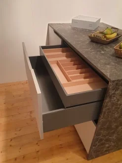 Cucina lineare moderna tortora Dibiesse Spring lesmo