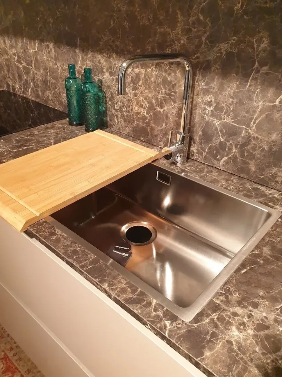 Cucina lineare moderna tortora Dibiesse Spring lesmo