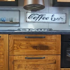 CUCINA lineare Outlet etnico Cucina moderna vintage alta legno SCONTATA 59%