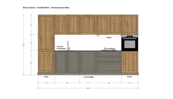 CUCINA lineare Stosa Palio SCONTATA 30%