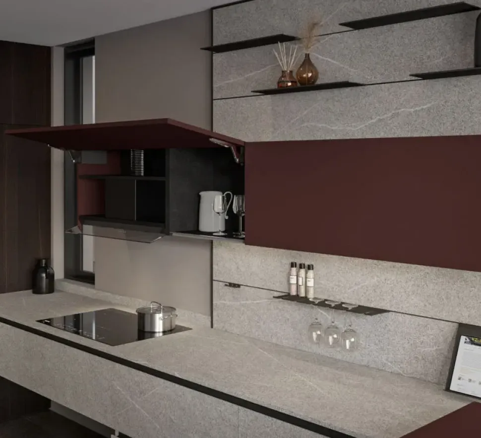Cucina Loft design altri colori Arrex lineare scontata 30%