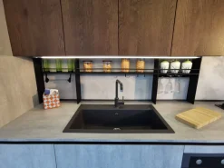 Cucina Loft xl moderna bianca Arrex lineare scontata 42%