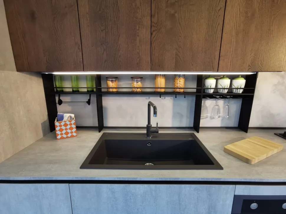 Cucina Loft xl moderna bianca Arrex lineare scontata 42%