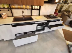 Cucina Loft xl moderna bianca Arrex lineare scontata 42%