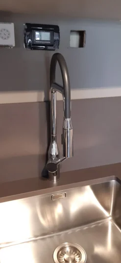 Cucina Logica l0 design grigia Valdesign lineare scontata 60%