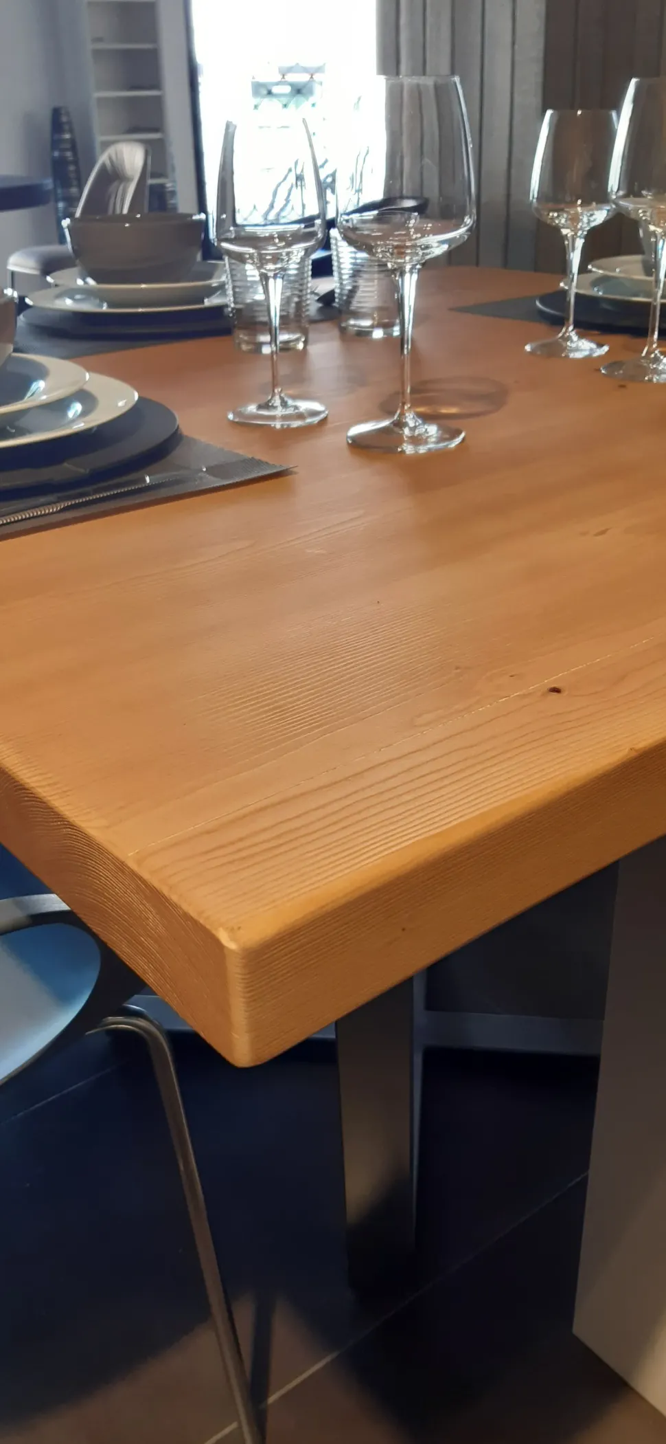 Cucina Logica l0 design grigia Valdesign lineare scontata 60%