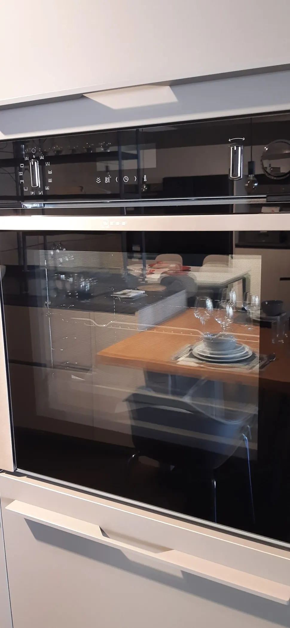 Cucina Logica l0 design grigia Valdesign lineare scontata 60%