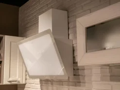 Cucina Lube cucine classica con penisola bianca in legno Claudia