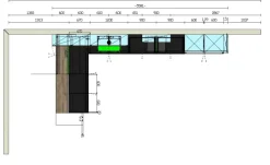 Cucina magnolia moderna con penisola Arredo3 Round 3 a soli 9000 Euro