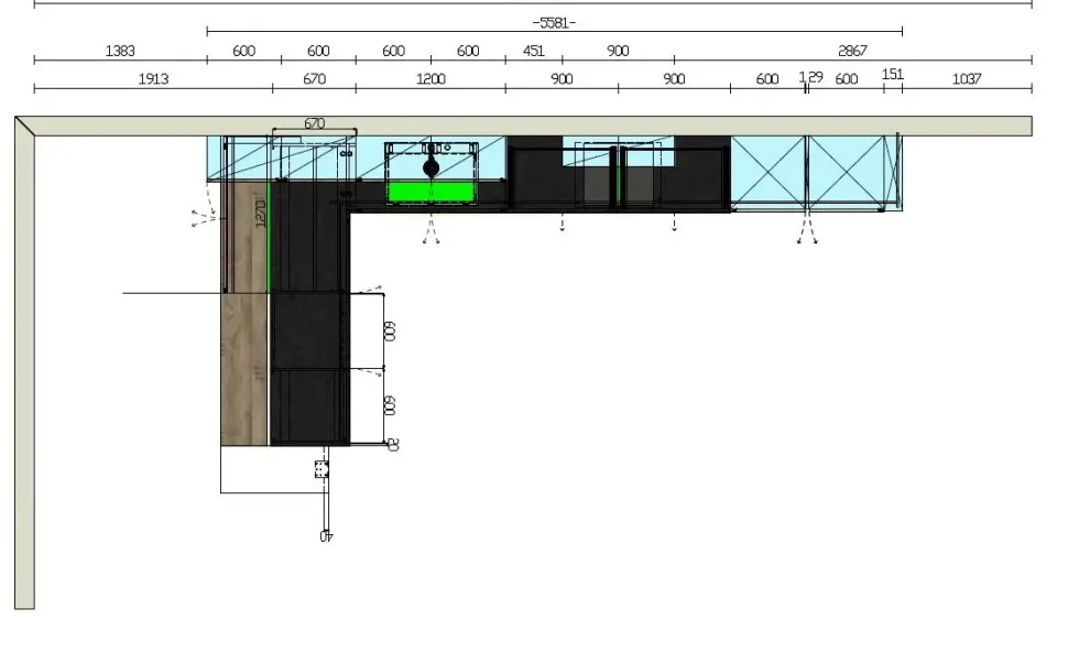 Cucina magnolia moderna con penisola Arredo3 Round 3 a soli 9000 Euro