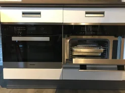CUCINA Marchi cucine ad angolo Lab 40, bianco e legno vecchio SCONTATA