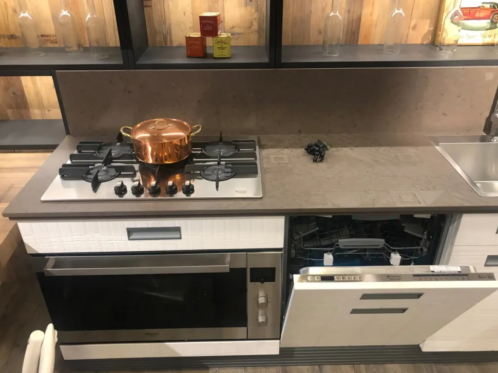 Cucina Marchi cucine classica ad angolo bianca in legno Lab 40