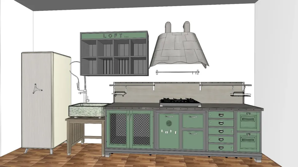 Cucina Marchi cucine design lineare altri colori in resina cementizia Lomi