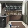 Cucina Mobilturi cucine moderna lineare bianca in polimerico opaco New  pop opaco e lucido