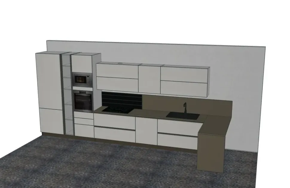 CUCINA Mobilturi lineare Lux pop SCONTATA