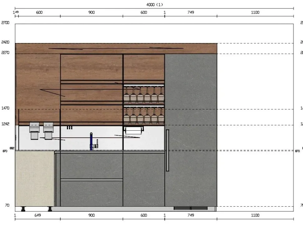 Cucina modello Boxi Scavolini PREZZO SCONTATO 46%