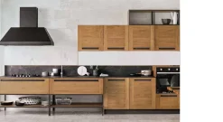 Cucina modello Cucina industrial legno frame con maniglia particolare Collezione esclusiva PREZZO SCONTATO 50%