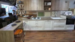 Cucina modello Cucina shabby chic lineare 4 metri con piano penisola Nuovi mondi cucine PREZZO SCONTATO 64%