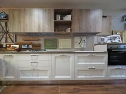Cucina modello Cucina shabby chic lineare 4 metri con piano penisola  Nuovi mondi cucine PREZZO SCONTATO 64%