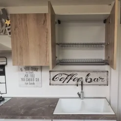 Cucina modello  cucina shabby white easy  ed  effetto rovere Collezione esclusiva PREZZO SCONTATO 42%