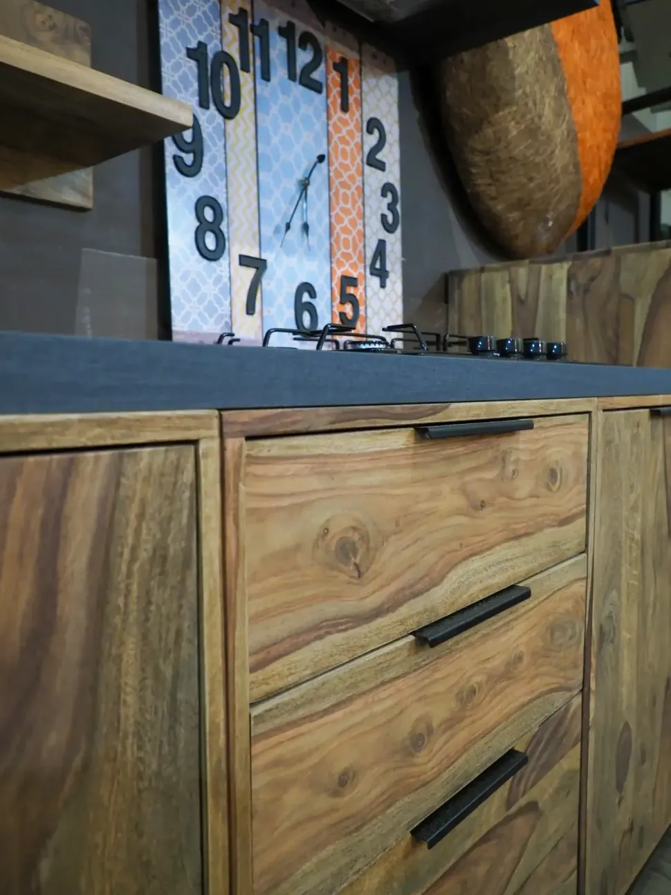 Cucina modello Cucina totla wood in vero legno Nuovi mondi collection PREZZO SCONTATO 58%