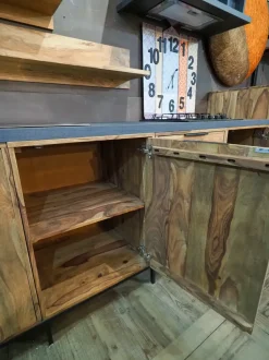 Cucina modello Cucina totla wood in vero legno Nuovi mondi collection PREZZO SCONTATO 58%