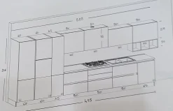Cucina modello Eva Aran PREZZO SCONTATO 50%